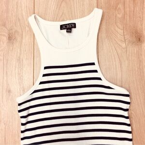 J crew ribbed knit muscle tee shirt tank top 
Racerback style small preppy beach